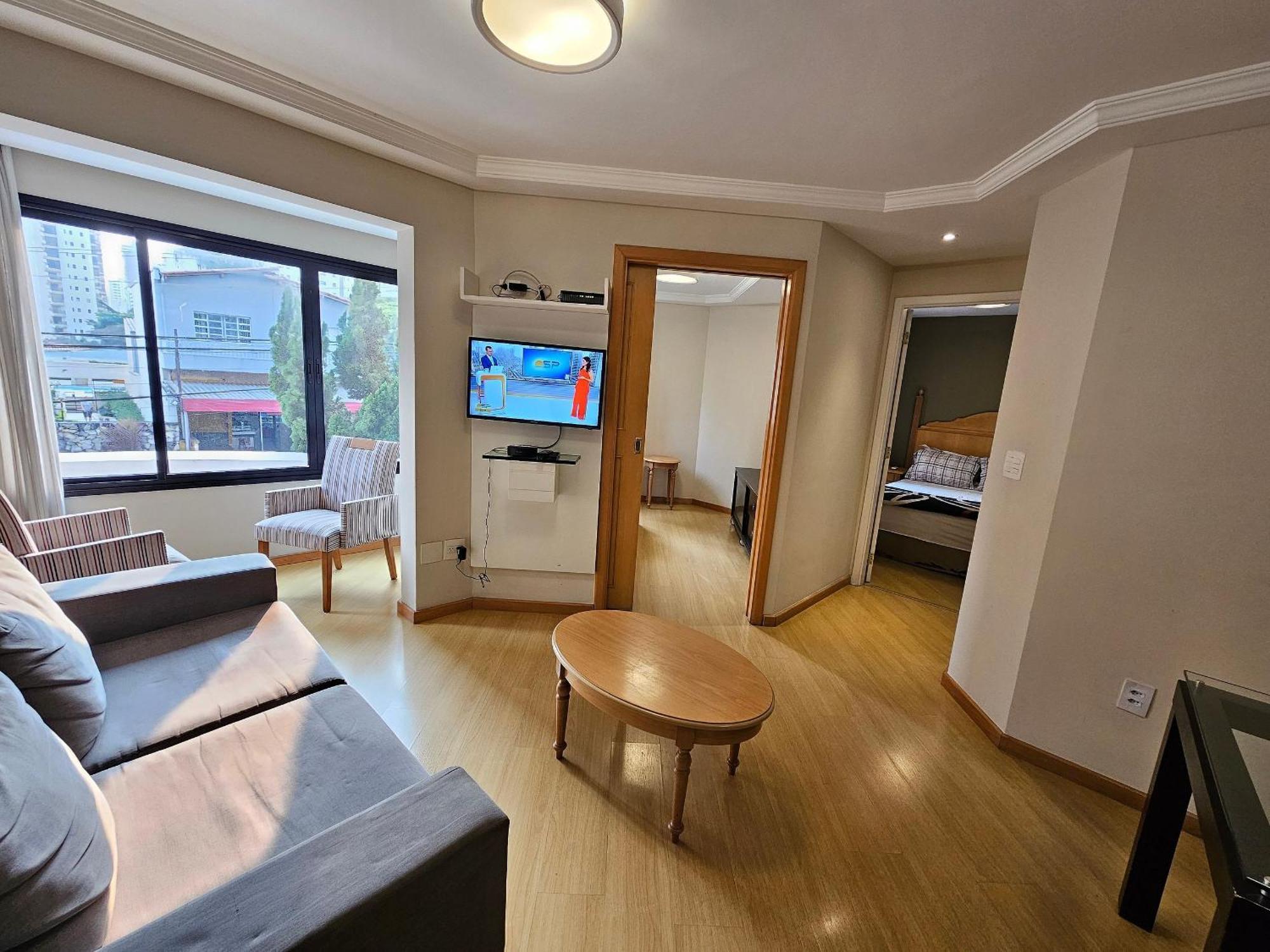 Flat Apart-Hotel Com Dois Quartos E Dois Banheiros 圣保罗 外观 照片